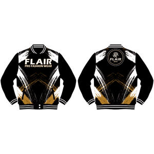 Veste zippée à manches longues légère et personnalisée pour hommes Style vintage Tissu denim brodé Design universitaire pour l'hiver Décontracté de rue - Product Image 5