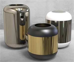 Jarrón de Metal Decorativo Moderno, Alto, Blanco y Dorado para Vestíbulo de Hotel de Lujo, Decoración de Interiores, Decoración del Hogar, Pedidos al por Mayor, OEM Disponible. - Product Image 6