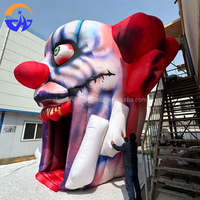 Arche Gonflable Géante Clown 2026 en Tissu Oxford avec Ventilateur Intégré – Arche d'Entrée Effrayante Joker Grande Bouche Ouverte pour Publicité Halloween