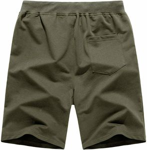 Pantalones cortos de secado rápido para hombre, 100% algodón, cintura elástica, gimnasio, entrenamiento, malla atlética, Joggers, correr, Fitness - Product Image 6