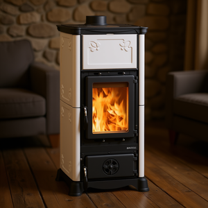 Estufa de Leña EMILIANA 16 Blanca de 5 Estrellas, 6.5kW, Modelo 3000521 - Product Image 3