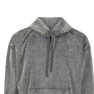 2025 hommes coupe régulière surdimensionné pull à capuche peinture en détresse 380GSM poids lourd lavage à l'acide polaire Vintage 3D 100% coton - Product Image 5