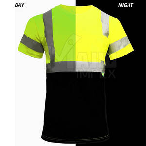 Camiseta de Alta Visibilidad Ligera para Trabajo al Aire Libre, Ropa de Trabajo Reflectante para Almacenes, Carreteras y Fábricas - Product Image 2