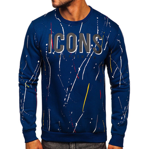 OEM ODM <b>men</b> sweatshirt bulk factory supplier custom embroidery printing logo casual fleece <b>pullover</b> - Product Image 1