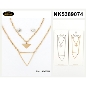 Conjunto de Collar y Aretes Linda Clover, Chapado en Oro de 18K, Imitación de Perla y Circonio, Joyería para Mujer, Regalo - Product Image 5