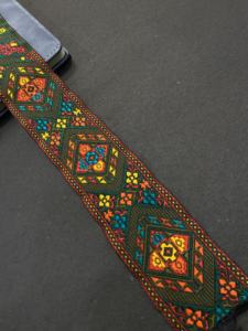 Elegante multicolor geométrico Zari Jacquard encaje cinta decorativa artesanía costura ropa Saree Lehenga venta al por mayor a granel - Product Image 6