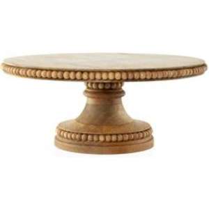 Natural Wood Cake Stand for Farmhouse Style Kitchen Decor and Stylish Serving of Cakes Pies Muffins and <b>Cupcakes</b> - Product Image 6
