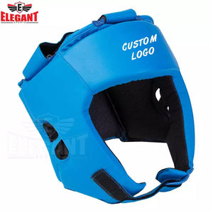 High Quality Professional Boxing <b>Training</b> <b>Head</b> Guard Elegant Sports Leather Face Protection Wear for Kick Boxing - Product Image 5