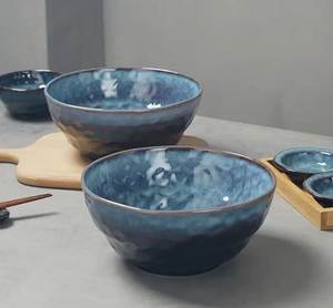 Handcrafted Ceramic Bowl Textured Glaze Dishwasher Safe Eco-friendly for Daily Serving Party Dining Setup Kitchen Styling <b>Gift</b> - Product Image 5