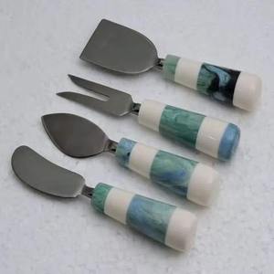 Juego de servidor de queso de Metal plateado, cuchillo de queso de acero inoxidable Premium, cubiertos esparcidores para bodas, catering, herramientas de cocina - Product Image 3