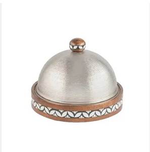 Marmite chauffante en acier inoxydable argenté au design antique Vaisselle de service de casserole pour la maison et les hôtels - Product Image 4