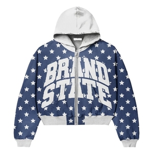 Streetwear personnalisé lavé sale Sweat à capuche pour homme 100% coton épais Slim Fit DTG imprimé de haute qualité - Product Image 3