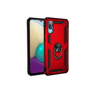 Étui de protection fin en silicone rouge antichoc et anti-rayures JoieCreatif série Vega avec doublure en microfibre pour A02 - Product Image 1