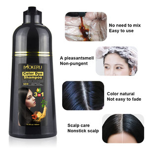 Private Label Oem Permanent <strong>Hair</strong> <strong>Dye</strong> and Easily Use 500ml Ginseng Extract <strong>Hair</strong> Color Shampoo No Stick <strong>Hair</strong> Scalp - Product Image 2