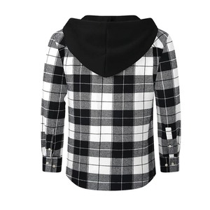 USA taille mode plaid vêtements à capuche chemises à manches longues pour hommes doux décontracté doux designer streetwear hauts tendance chemise à carreaux - Product Image 6