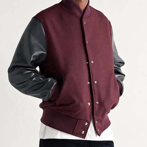 Créez votre propre Design de vestes d'université en cuir et manches en laine pour hommes - Product Image 1