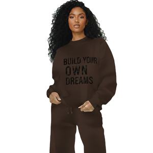 Nouveau Sweat-shirt Col Montant Femme Tendance en Mélange de Coton Coupe Oversize Respirant Épaules Tombantes Service OEM ODM - Product Image 1