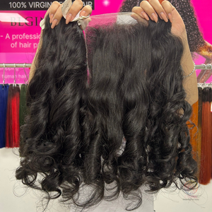 Extensiones de cabello humano ondulado natural virgen sin procesar de nuevo estilo vendedores vietnamitas cutícula alineada cabello crudo suave - Product Image 1