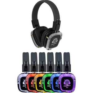 Nuevos Auriculares Silenciosos Prism con Cambio de Color, Paquete de 40 con 2 Transmisores Portátiles - Product Image 1