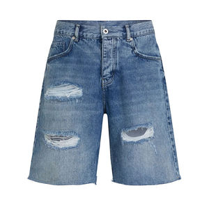 Streetwear New Design Top Quality <b>Men</b> Denim <b>Shorts</b> Solid Plain Color Wholesale Price <b>Men</b> Fitness Jeans <b>Shorts</b> for Online Sale - Product Image 1