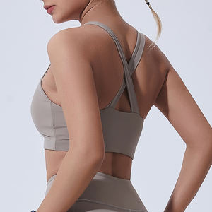 Ensemble de yoga et d'entraînement personnalisé, vêtements de sport pour femmes, pantalon de yoga nu à taille haute pour les hanches, sous-vêtements, soutien-gorge pour l'exercice et la course - Product Image 6