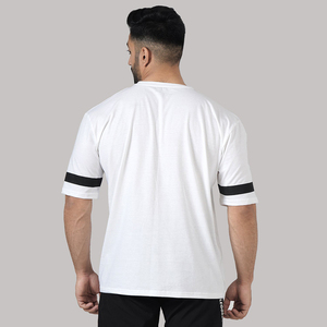 T-shirt imprimé personnalisé T-shirt pour hommes T-shirt de luxe 100% coton T-shirt surdimensionné pour hommes, poids lourd de 220 grammes - Product Image 4