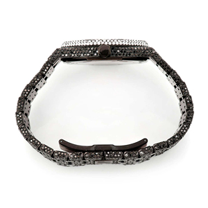 Reloj de Lujo con Incrustaciones de Moissanita y Cuarzo, con Esfera de Cristal, para Hombre y Mujer - Product Image 4
