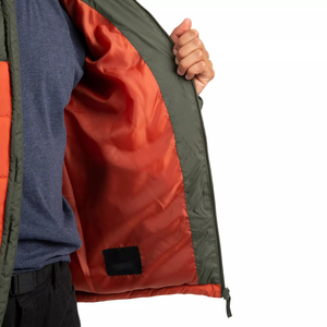 Chaqueta acolchada con capucha y revestimiento ligero para hombre-Diseño cómodo de bolsillo frontal impermeable respetuoso con el medio ambiente para uso diario al aire libre - Product Image 5
