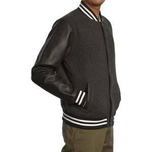 Men's Winter Stand Collar Varsity Letterman Jacket Custom High Quality Embroidery Logo College Baseball Jacket - Product Image 2