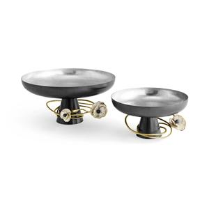 Luxury Sculpted Metal Decorative Bowl for Stylish Home Decor and Refined <b>Tabletop</b> <b>Display</b> - Product Image 6