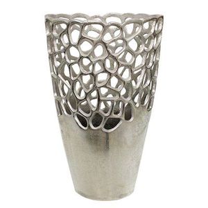 Luxury Collection Flower <b>Vase</b> for Home Hotel & Wedding Silver Color Metal Tabletop Flower <b>Decorative</b> <b>Vase</b> Home Decor Accessories - Product Image 1