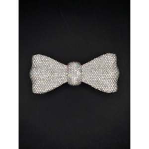 SHREYA DIAM Broche Papillon de Luxe Sertie de Diamants Moissanite VVS1, Argent Massif 925, Passe le Test du Diamant, Peut Être Plaqué Or Jaune - Product Image 1