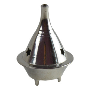 New Shiny <b>Silver</b> Colored Incense <b>Burner</b> With Original Quality Brass Metal Design Incense Holder and Polished Finishing Design - Product Image 2