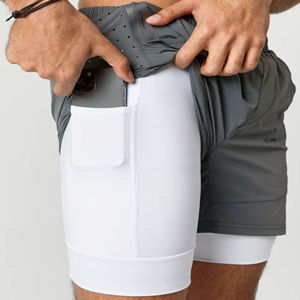 Great for Fitness <b>Yoga</b> Outdoor Activities New Arrival Factory Made <b>Men</b> Performance Training <b>Shorts</b> Comfortable and Stretchy - Product Image 6