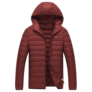 Custom Men's Plain Hooded Shiny Puffer Jacket High Quality <b>Quilted</b> Down Jacket Winter Warm Outwear <b>Thick</b> Down Coat - Product Image 6