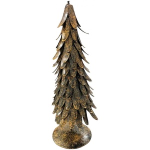 Árbol de Navidad de decoración de granja con acabado oxidado galvanizado Árbol de Navidad de metal con acabado galvanizado - Product Image 2