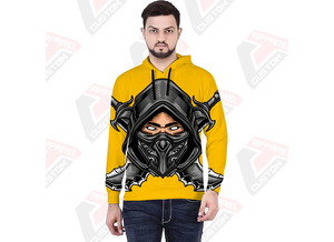 Pull à capuche pour hommes de qualité supérieure Ultra confortable et confortable 100% coton brodé teint uni avec impression numérique pour l'hiver - Product Image 6