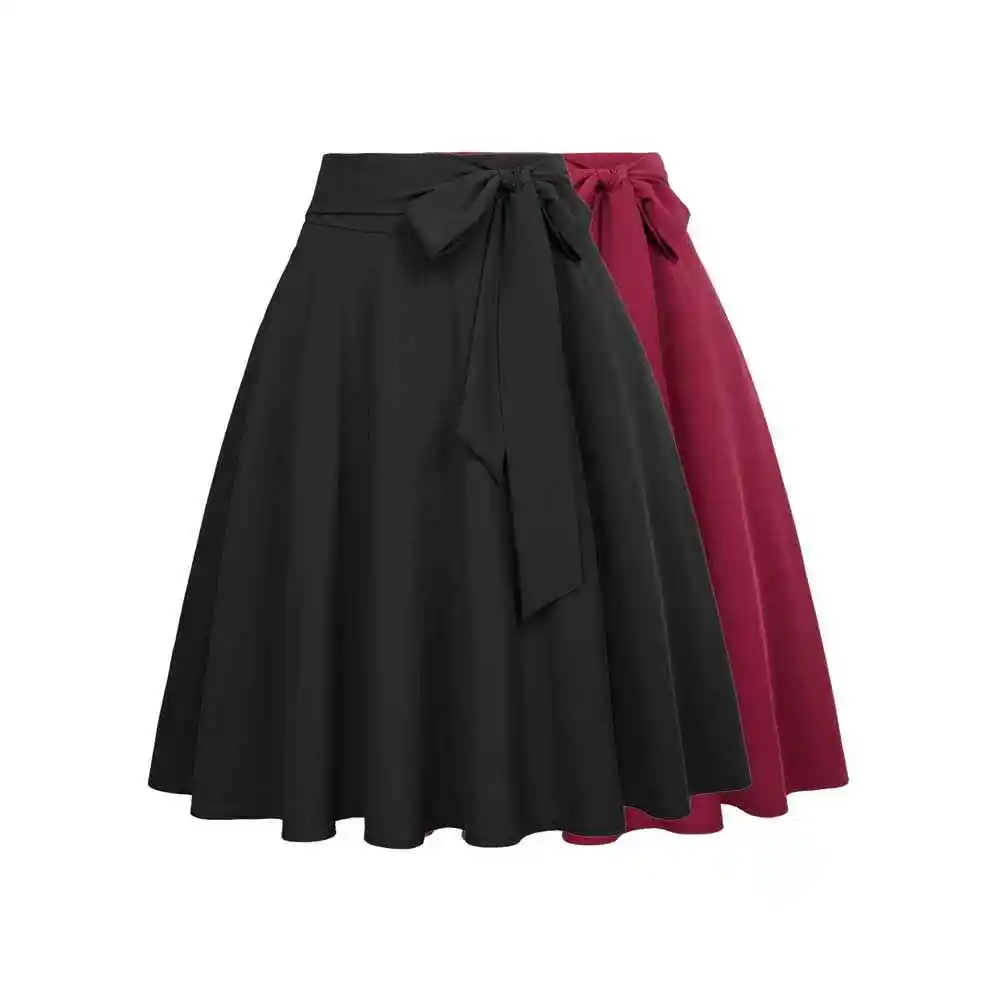 Fashion Women Bodycon Wrap Skirts Classic England Style Solid Color Office Lady Elegant Tight Knee-length Women's Skirts