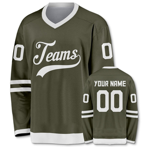 Maillots de hockey sur glace personnalisés, vente chaude, cousus, appliqués, brodés, uniforme de hockey sur glace respirant, prix bas, OEM - Product Image 1