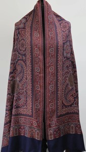 Light Brown Kashmiri <b>Shawl</b> with Minimal Embroidery Pure Wool Cozy <b>Wrap</b> for Casual Wear and Warmth in Winters - Product Image 5
