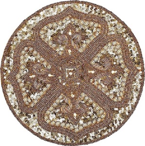 Royal Vintage Promotion <b>Round</b> Shape With Heart Bead Placemat Home Essential Dining <b>Table</b> Decorative <b>Mat</b> Kitchen Ware Product <b>Mat</b> - Product Image 6