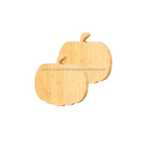 Vente en gros de planche à découper écologique Citrouille Charcuterie Planche à découper Boucher Plateau de service décoratif Pizza Fromage - Product Image 1