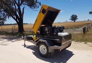 เครื่องอัดอากาศแบบสกรูโรตารี่ 176CFM, ขับเคลื่อนด้วยดีเซล, ติดตั้งบนรถบรรทุกสำหรับงานหนัก - Product Image 3