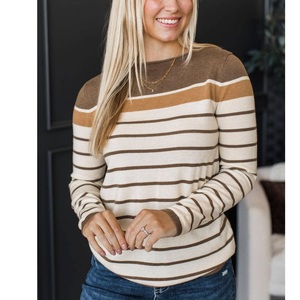 Wholesale Rate <b>Women's</b> Premium Quality Knit Color Block Wool <b>Top</b> Pullover Casual Soft <b>Warm</b> for Daily & Office Wear From BD - Product Image 1