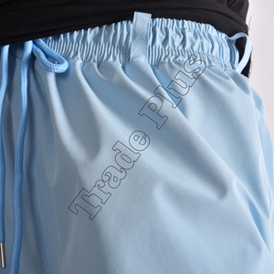 Pantalons de ski amples bleu clair en gros avec tissu imperméable, poignets ajustables et coupe ample confortable pour unisexe - Product Image 4