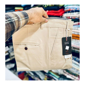 กางเกงผ้าฝ้ายถักตรงผ้าแคนวาสสำหรับผู้ชาย, กางเกงผ้าแคนวาสขาสั้นผ้านุ่มระบายอากาศได้ดีสวมใส่สบายปรับเอวได้ทุกวันสำหรับฤดูใบไม้ร่วง - Product Image 6