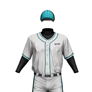 Nueva Llegada, Uniformes Deportivos de Béisbol Personalizados, Secado Rápido, Transpirables, 100% Algodón, Corte Regular, Mangas Cortas, Sublimación - Product Image 4