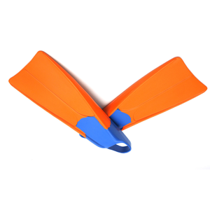 Gran oferta de aletas de esnórquel de goma Natural para natación, Color naranja, puede ayudar a mejorar la salud cardiovascular y la resistencia - Product Image 1