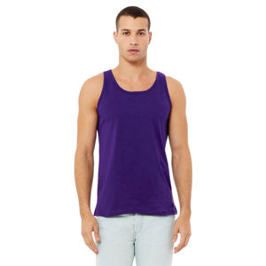 Maillot de vente au détail 100% Airlume en coton peigné et essoré à anneaux 32 simple 4.2 oz Team Purple unisexe Tank - Product Image 1