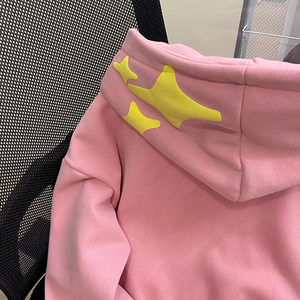 100% algodón personalizado Puff impresión de gran tamaño pulóver Sudadera con capucha para hombres transpirable Multicolor sudadera bordado Logo primavera - Product Image 4